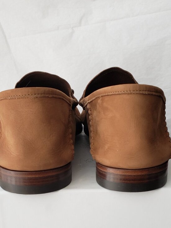 Gucci Men\'s Horsebit Suede Moccasins Brown Loafers Size 10 $1050 main image 4